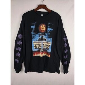 WWE Undertaker Long Sleeve Graphic T-Shirt Mens XXL Black Wrestling Grave Reaper